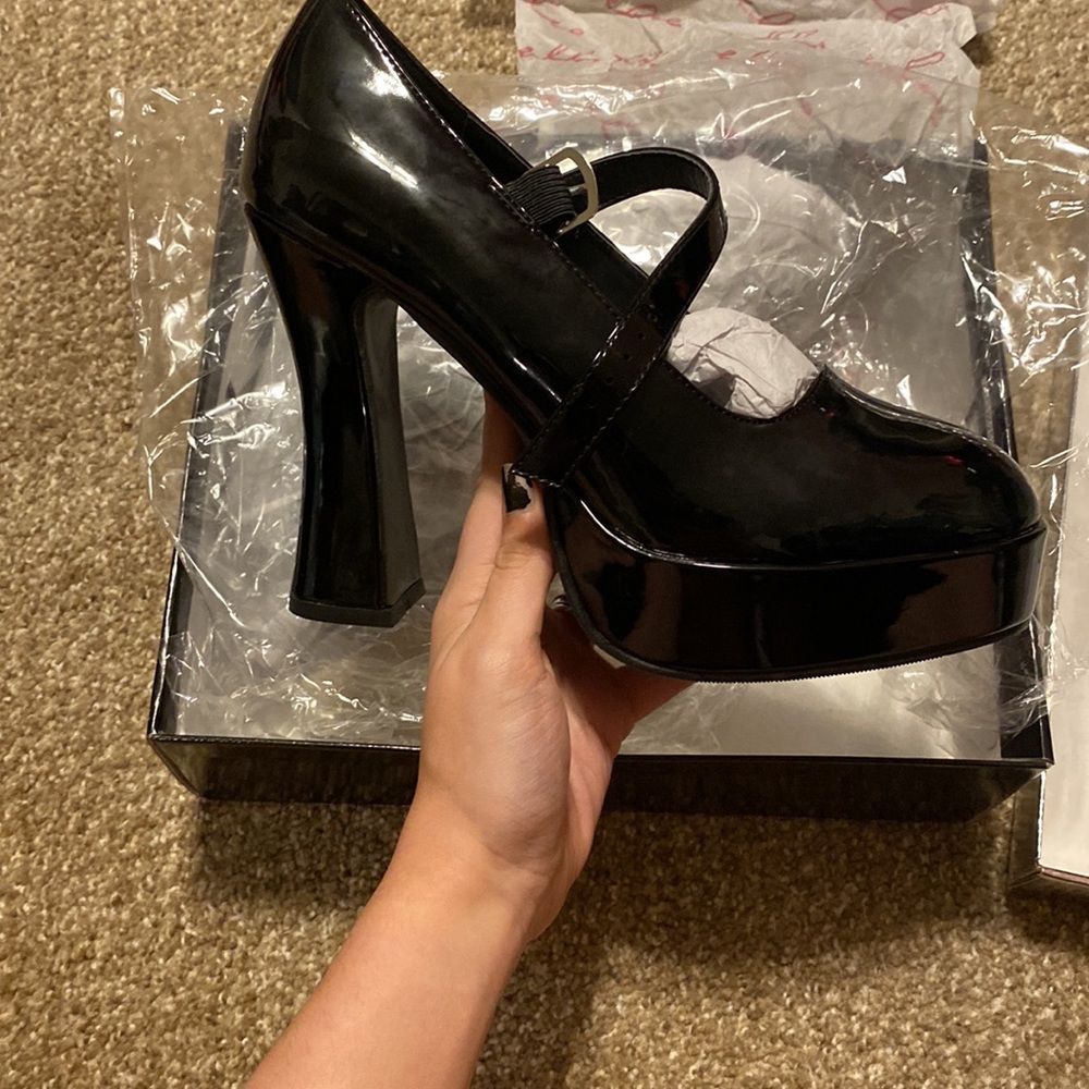 5” Chunky Heel Mary Jane by ellie